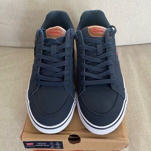 Levi's Turner Pin Perf Low Top Lace-up Casual Fashion Sneakers Men's US 10.5M